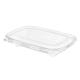 Safe-T-Chef 9 x 6 Tamper Evident & Tamper Resistant Microwaveable Flat Lid Clamshell, 24 oz. - Case of 136 - #C9624F Inline Plastics