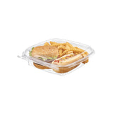 Safe-T-Chef 44 oz. Tamper Evident & Tamper Resistant Microwavable Takeout Container - Case of 84 Inline Plastics