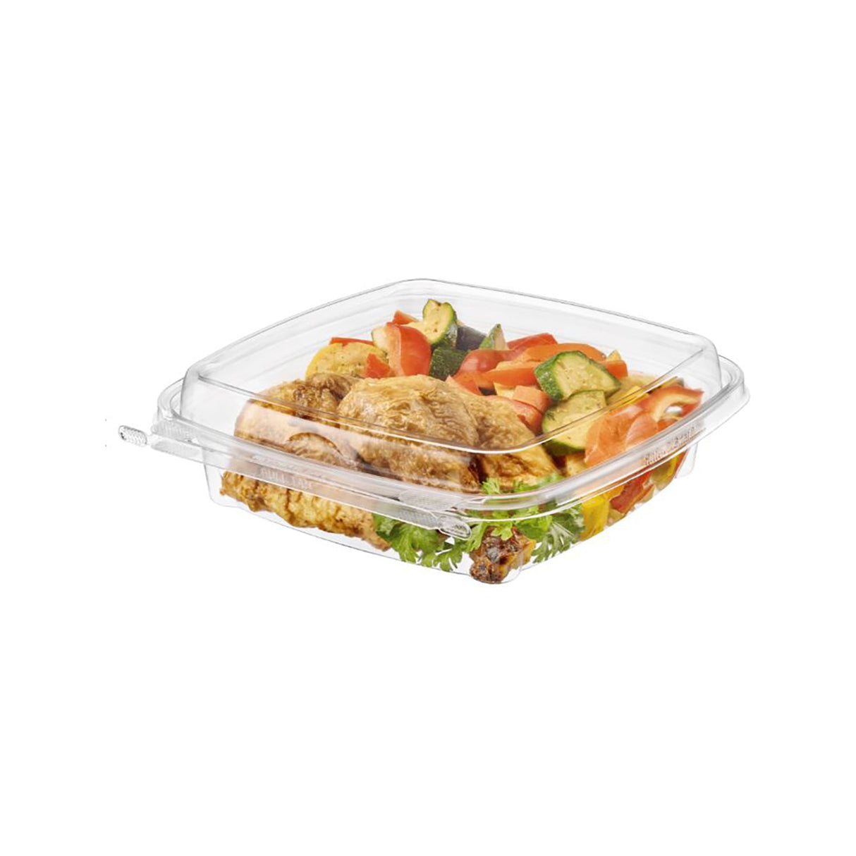 Safe-T-Chef 44 oz. Tamper Evident & Tamper Resistant Microwavable Takeout Container - Case of 84 Inline Plastics