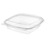Safe-T-Chef 44 oz. Tamper Evident & Tamper Resistant Microwavable Clamshell Container - Case of 84 Inline Plastics