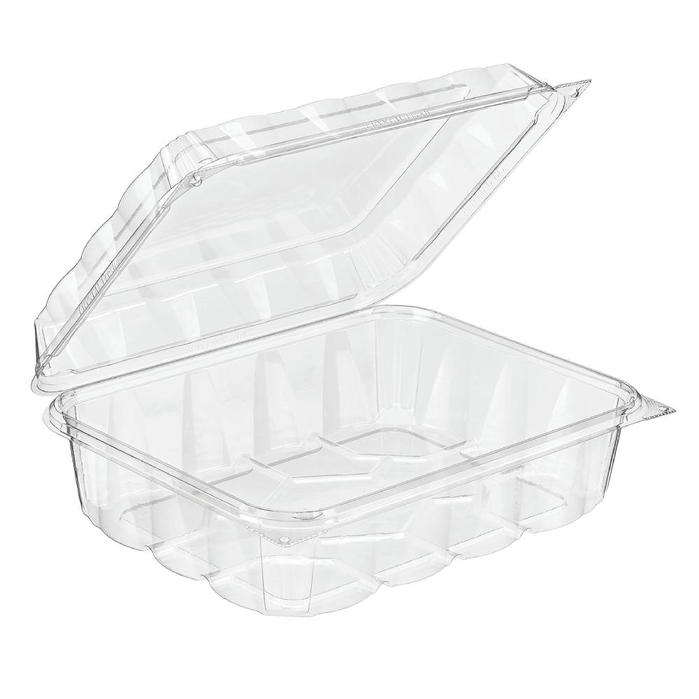 9 x 7 PET Plastic Bakery Container - Case of 132 - #CF6080