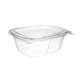 Dart 12 oz. Clear PET Plastic Tamper Evident & Tamper Resistant Container w/ Flat Lid - Case of 200 - #CH12DEF Dart Container