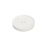 Dart 16 oz. White DSP Paper Spiral Wound Vented Lid - Case of 500 - #CH16A-4000
