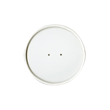 Dart 16 oz. White DSP Paper Spiral Wound Vented Lid - Case of 500 - #CH16A-4000