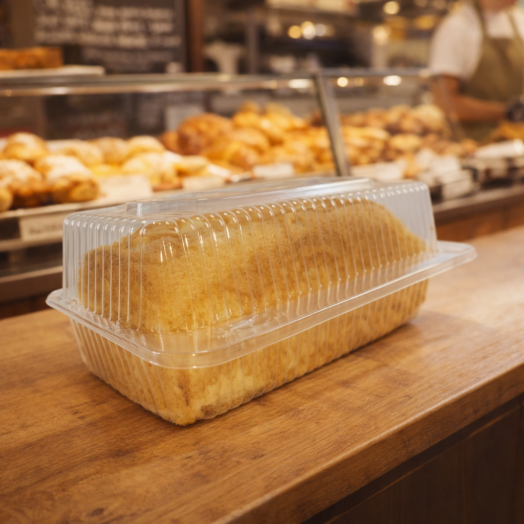 D & W Fine Pack Large Loaf/ Bakery Container - Case of 200 - #CPC-360