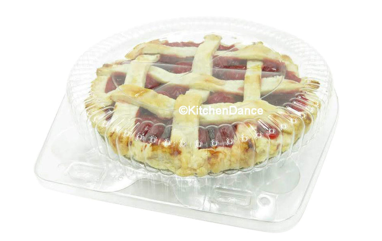 6" Plastic Clamshell Pie Container - Case of 300 - #CPC106