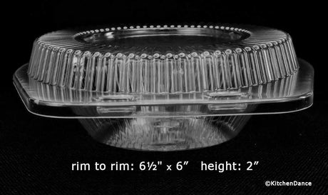 Plastic Clamshell Container for 5" tart pans - Case of 900  #762 Detroit Forming