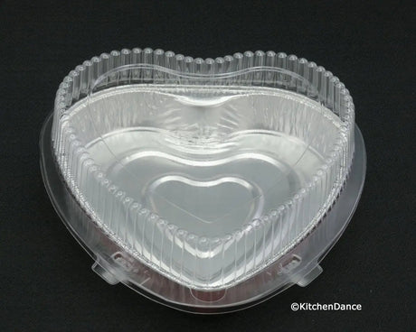 Heart Shaped Foil Pan with Clamshell Container - Case of 100 - #339-99 KitchenDance