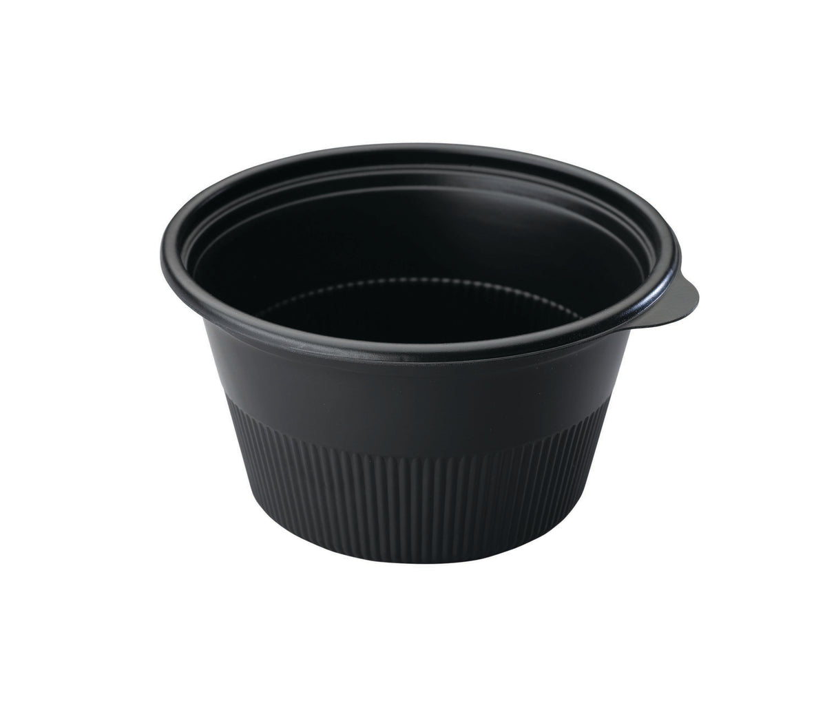 Cruiser® Bowl 5.8″ Round Black 24 oz. MFPP Medium Bowl w/ Lid Combo - Case of 624