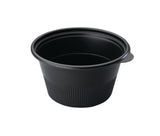 Cruiser® Bowl 5.8″ Round Black 24 oz. MFPP Medium Bowl w/ Lid Combo - Case of 624