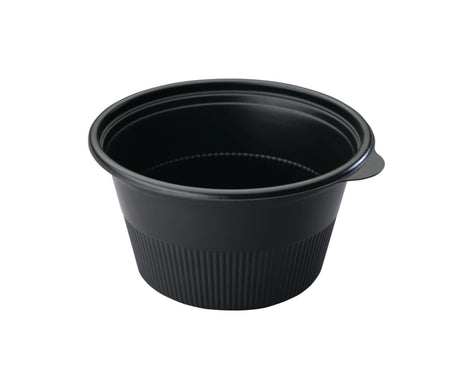 Cruiser® Bowl 5.8″ Round Black 24 oz. MFPP Medium Bowl w/ Lid Combo - Case of 624