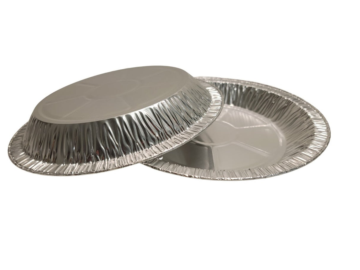 Molde para tarta desechable de aluminio de 9" de profundidad media - Caja de 500 - N.º D64