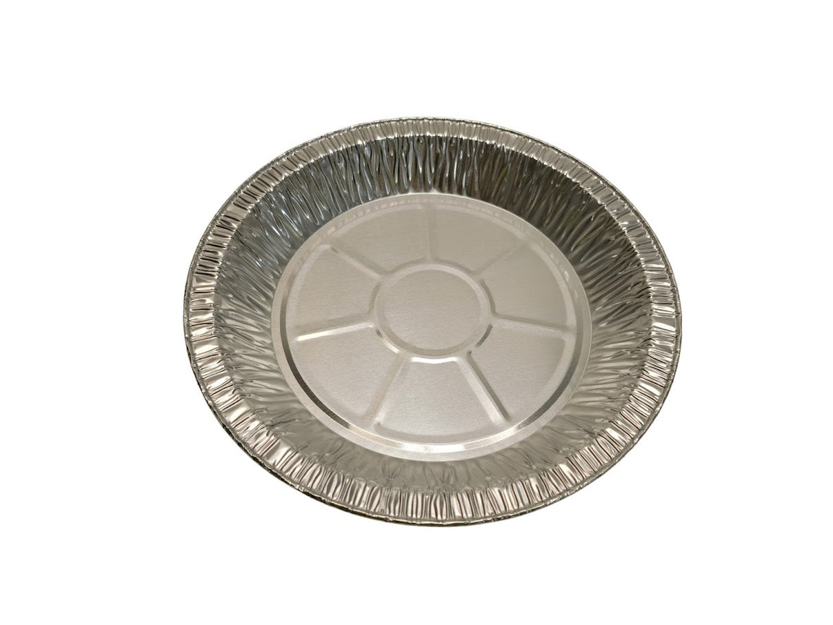 Molde para tarta desechable de aluminio de 9" de profundidad media - Caja de 500 - N.º D64