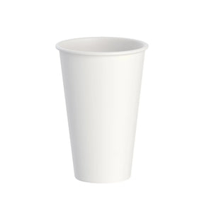 Dart Solo 16 oz. White Double Walled Paper Hot Cup - Case of 600 - #DWTG16W Dart Container