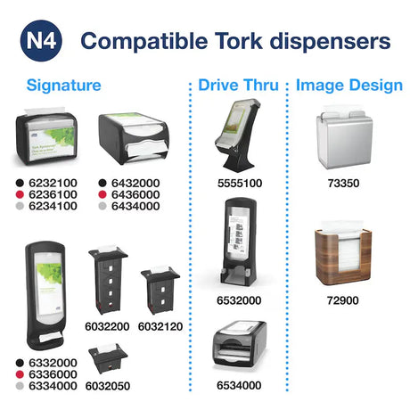 Tork Xpressnap® Natural Universal Dispenser Napkin - Case of 12 - #DX906E Tork