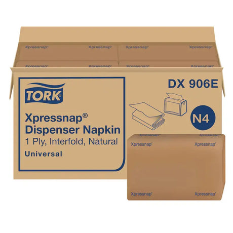Tork Xpressnap® Natural Universal Dispenser Napkin - Case of 12 - #DX906E Tork