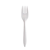 Medium Weight PP White Fork - Case of 1000 - #F6OW