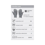 DayMark Ambidextrous HexArmor Helix Pair Cut Gloves - Pack of 12