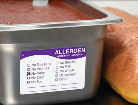 ToughMark™ Repositionable Allergen Labels - 12 Roll Case - #I132104C DayMark Safety Systems