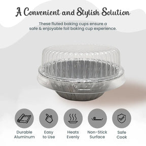 Plastic lid for 3" Disposable  Aluminum Tart Pan -  Case of 2000  #PL-301 Superior Aluminum