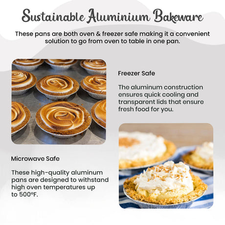5" Disposable 8 oz. Individual Size Foil Tart /Pie Pan Case of 1000 - #501NL Superior Aluminum