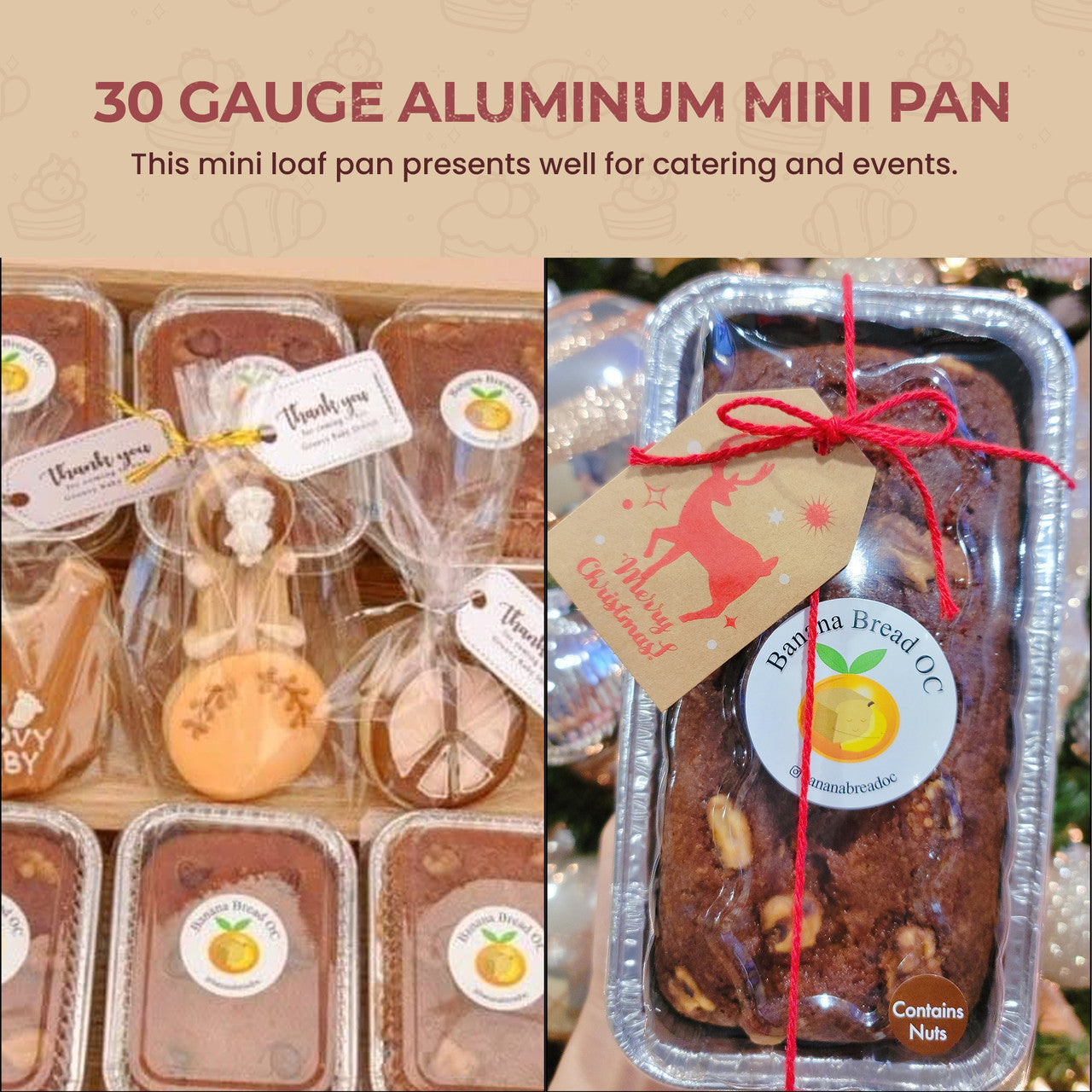 Aluminum mini loaf pans best sale