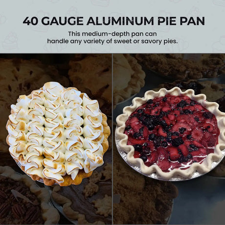 9" Disposable Aluminum Foil Pie Pan - Medium Depth - Case of 500 - #901 Superior Aluminum