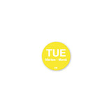 DuraMark™ 3/4" Trilingual Day of the Week Permanent Labels - Roll of 1000 DayMark Safety Systems