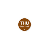 DuraMark™ 3/4" Trilingual Day of the Week Permanent Labels - Roll of 1000 DayMark Safety Systems