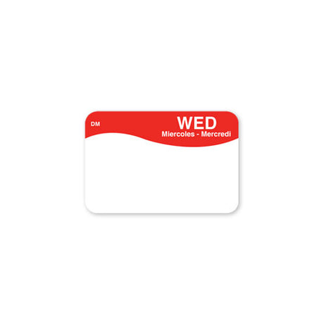 DissolveMark® Day of the Week Labels - Roll of 250 DayMark Safety Systems