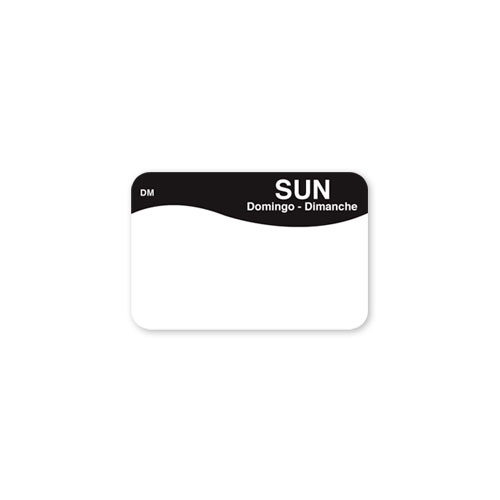 DissolveMark® Day of the Week Labels - Roll of 250 DayMark Safety Systems