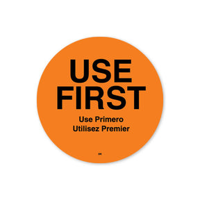 DuraMark™ 2" Use First Permanent Circle Label - Roll of 100 - #IT110358 DayMark Safety Systems