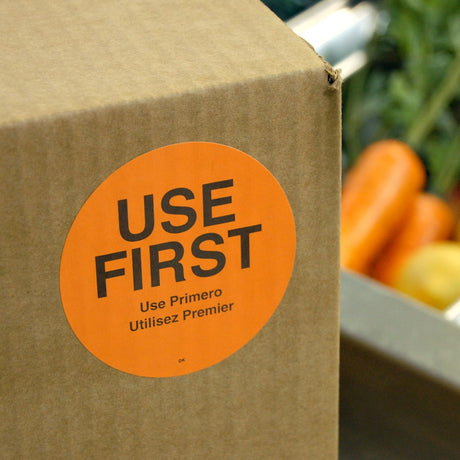 DuraMark™ 2" Use First Permanent Circle Label - Roll of 100 - #IT110358 DayMark Safety Systems