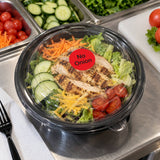 DuraMark 1" No Onion Deli Red Circle Label - Case of 24 - #IT111235