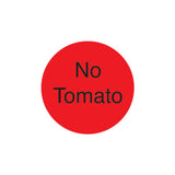 DuraMark 1" No Tomato Deli Red Circle Label - Case of 24 - #IT111240