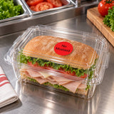DuraMark 1" No Mustard Deli Red Circle Label - Case of 24 - #IT111241