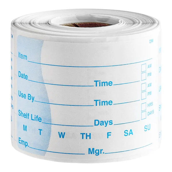 DissolveMark® 2x3 "Shelf Life/Use" By Food Labels - Roll of 250 - #IT113390 DayMark Safety Systems