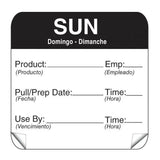 DayMark ToughMark 2 x 2 Day of the Week Shelf Life Labels