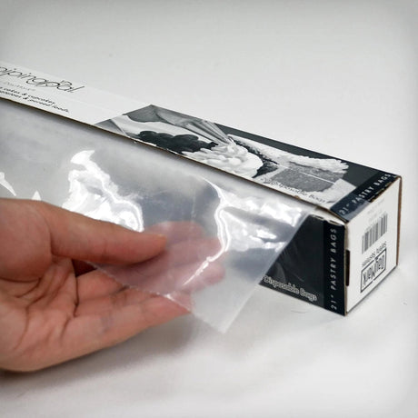 18" Piping Disposable Pastry Bag with Dispenser - Roll of 100 - #IT115436 DayMark Safety Systems