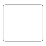 2 x 2 Blank Permanent Direct Thermal Label - 24 Roll Case - #IT115736B Wholesale Foil Pans
