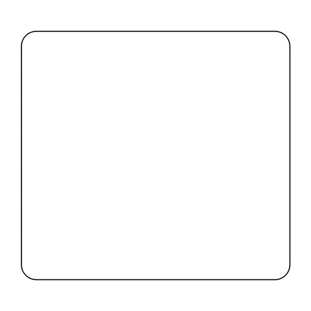 2 x 2 Blank Permanent Direct Thermal Label - 24 Roll Case - #IT115736B Wholesale Foil Pans