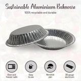 Molde para tarta desechable de aluminio estándar de 6" (caja de 500, n.° 600) 