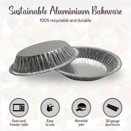 Molde para tarta desechable de aluminio estándar de 6" (caja de 500, n.° 600) 