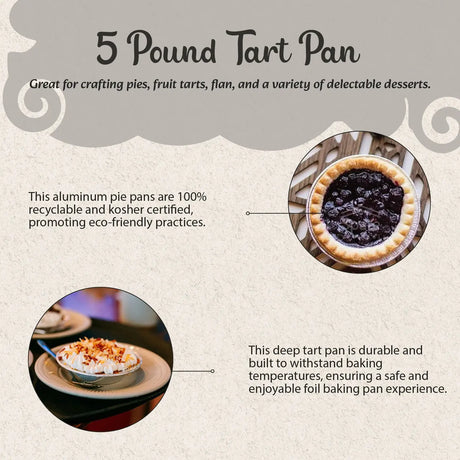 D & W Fine Pack 4½" Disposable Foil Tart/Pie Pan  - Case of 2000  #475 D & W Fine pack