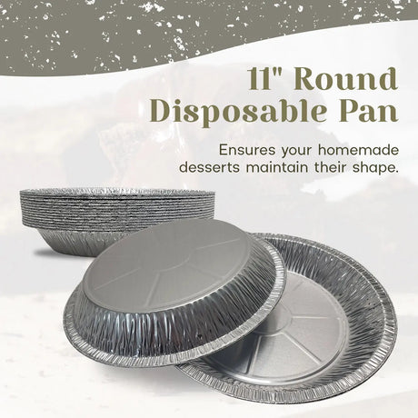 D & W  Fine Pack 11" Disposable Aluminum Foil Pie Pan - Case of 250 - #11104 D & W Fine pack