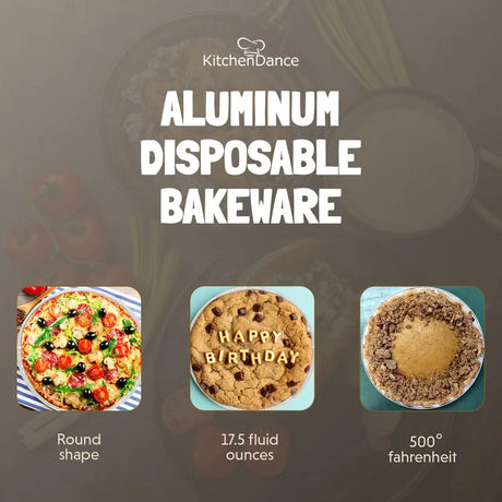 7" Individual Size Foil Pizza or Cookie Pans - Case of 250 - #WE50 D & W Fine pack