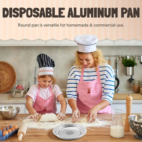 7" Individual Size Foil Pizza or Cookie Pans - Case of 250 - #WE50 D & W Fine pack