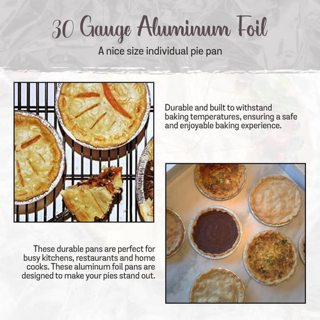 6" Disposable Aluminum Foil Standard Pie Pan -Case of 500  #600 Superior Aluminum