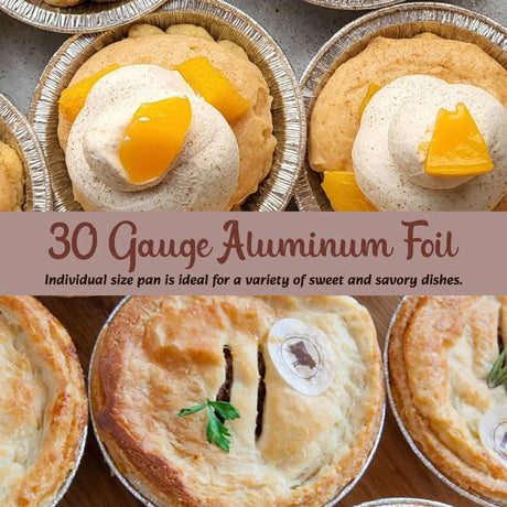 4¼" Disposable Small Foil Tart Pan - Shallow - Case of 1000  #416 D & W Fine pack
