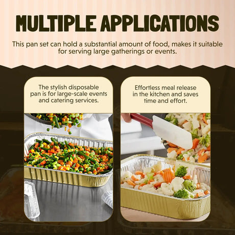 8" x 5" Colored Heavy Aluminum Entrée Pan with Lid - Case of 500 - #A67P KitchenDance
